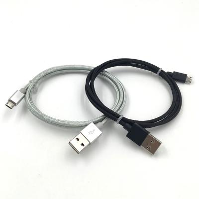 China Micro Laptop Cable Usb Cotton Cord Braided Micro Usb Cable for sale