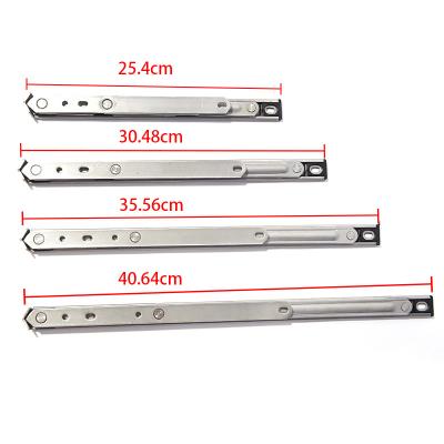 China China Factory Modern 14 Flute 304 Adjustable Square 22mm 2.5mm Thickness 4 Stainless Steel Fabric Rod For Friction Living Room Window Curtains for sale