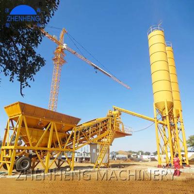 China Automatic Mobile Concrete Batching Price Low Cost Plant Plant 50M3/H 50Cubic 25M3 30M3 Yhzs100 Yhzs50 Yhzs35 One Plant Beton 60m3/h for sale