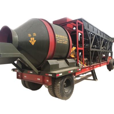 China Factory Unloading Volume 1000L JZM1000 Drum Mobile Concrete Plant Batching Set for sale