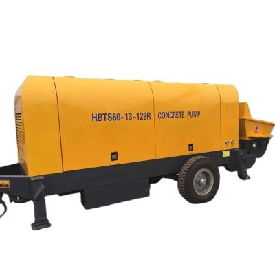 China Factory Zhenheng Large Trailer Diesel Concrete Pump Diesel Mobile Concrete Mixer With Pump for sale