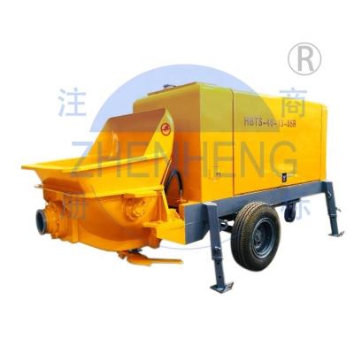 China Factory Trailer Concrete Pump HBTS Small Concrete Pump Diesel Ready Concrete Pump for sale