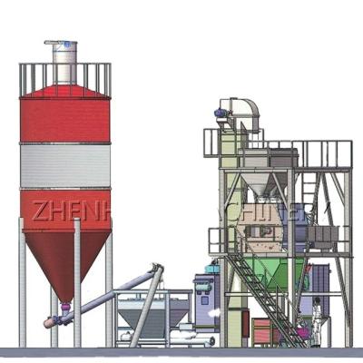 China Building material shops hot sale 3T/h single automatic dry mixing plant small mini dry mortar production line for sale