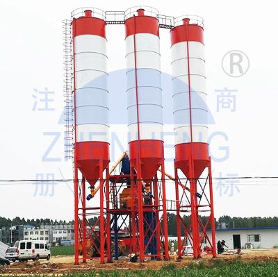 China Building Material Shops Cement Manufacturers Trailer Mini Small Fly Ash Container Silo Type Prices For Wet Mixed Concrete Batching Plant In Ethiopia for sale