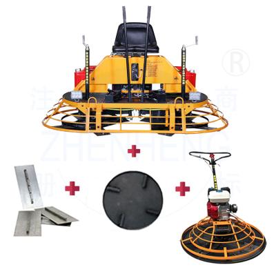 China Water Jet Auto Function Gasoline Dual Function Wall Road Concrete Floor Plaster Machine Mini Ride On Remote Control Power Concrete Surface Trowel Machine For Sale for sale