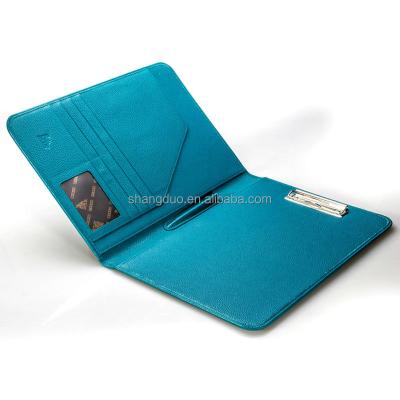 China Fashion Design Leather A4 File Folders Fashion Design Handcrafted A4 Briefcase Leather Folders for sale