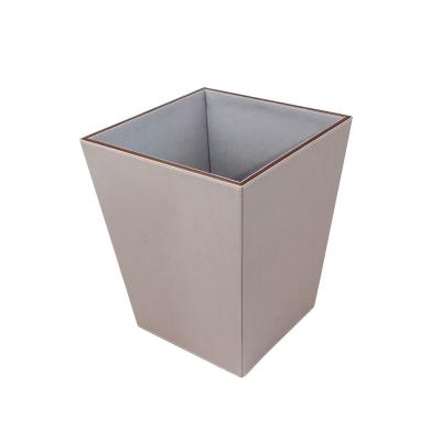 China Wholesale OEM PU and MDF PU MDF Waste Bins for Hotel Room for sale