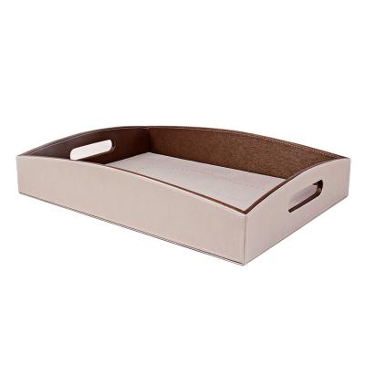 China Sustainable Wholesale OEM PU MDF Shoe Tray For Hotel Room for sale