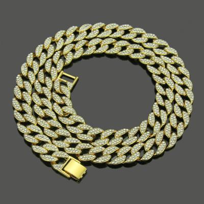 China Hip Hop 15mm New Arrival Hip Hop Jewelry Necklace High Quality Cuban Gold Plated Link Chain For Men for sale