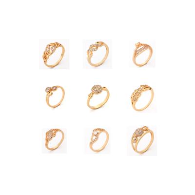 China Trendy Wholesale Women Fashion Design Stone Rings 2020 Gold Rings Jewelry 18k for sale