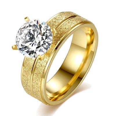 China Latest TRENDY Designs Women Rings Jewelry Fashion Rings Big Jewelry Cubic Zirconia Stone Gold Ring Designs for sale