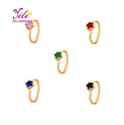 China FASHIONABLE anillos de compromiso Mexico style multi color statement ring designs diamond ring engagement for sale