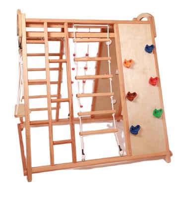 China 3-12years Home Climbing Frame Kids Zone Plywood Educational Kids Wooden Playground Climbing for sale