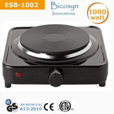 China 1000 Watt  Single Buffet Burner Electric Hot Plate, Black, UL, Camping,School,Outdoor Stove for sale