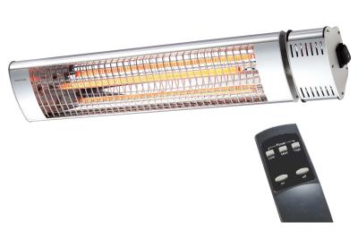 China IP65 2000W Remote Control Electric Patio Heater Infrared  Heat  Carbon fiber heating Wall-Mounted/free standing outdoor for sale