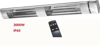 China IP65 3000W Remote Control Electric Patio Heater Infrared Carbon fiber heating element Wall-Mounted/free standing outdoor for sale