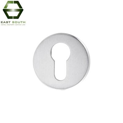 China Traditional Favorable Price Premium Polished Stainless Steel Round Euro Profile Escutcheon For Door for sale