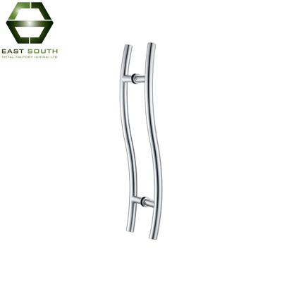 China Best Selling Beautiful Traditional Satin / Polished 1.2 Mm Tube Thickness Stainless Steel Pull Handle For Timber Door for sale