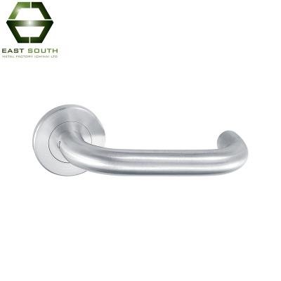 China Traditional Factory Custom Durable Satin/Polished Hollow Stainless Steel Lever Handle For Timber Door for sale