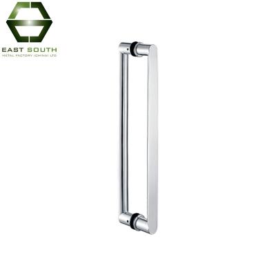 China Traditional Customized Specialized Polished Cavity Stainless Steel Pull Handle For Timber Door for sale