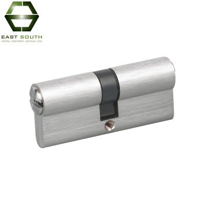 China Euro profile newest design safety satin euro profile double brass cylinder for sale