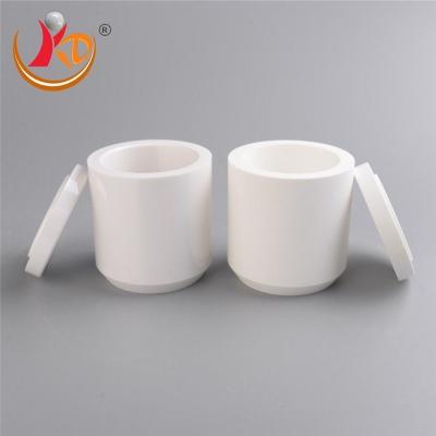 China Industrie Keramiek Mini Ball Mill Jar China Leverancier High Purity Zirconium Oxide Crucible Ceramic Jar Te koop