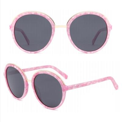 China YD1042 Round Acetate Sunglasses Women Shades Sunglasses Round Round Acetate Sunglasses Women Shades Sunglasses for sale