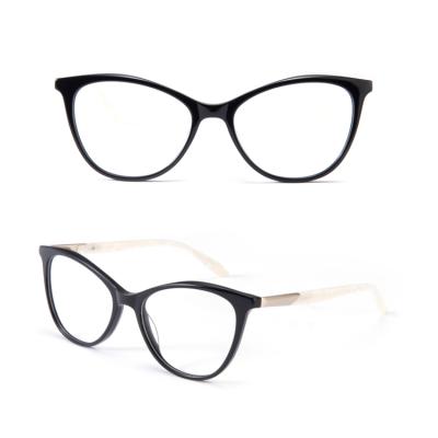 China EA1143 Handmade Acetate Glass Women Eyewear Frames Glass Woman Spectacles Frames Made in Italy for sale