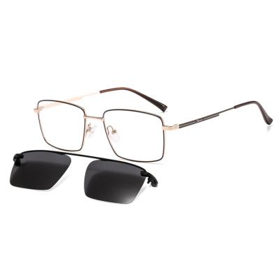 China Metal clip on newest sunglasess 33059 clip on polar 400 sunglass glass clip on eyeglasses clip on for sale