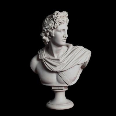 China Modern China Made European Popular Statue White Marble Male Bust Sculpture For Indoor Decoration for sale