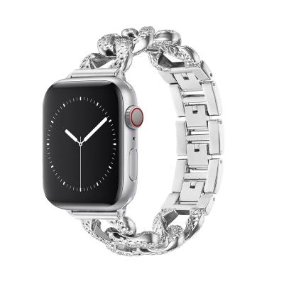 China Fashion Women Metal Strap For iPhone Watch 8 7 6 5 4 40 42mm Stainless Steel Strap For iWatch 44 38MM For iPhone 7 Watch 41 45MM for sale