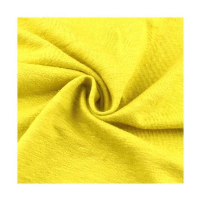 China 120cm durable plain linen spandex 200gsm knitted fabric for garment for sale