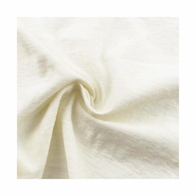 China 145cm Durable 130gsm Plain Dyed 80%cotton 20%linen Knitted Fabric For Garment for sale