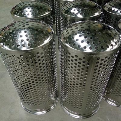 China Construction worksÂ   Stainless Steel 3mm Hole Size Perforated Sleeve Filter for sale