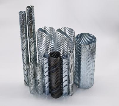 China Construction worksÂ   Perforated Round Hole Metal Filter Screen Mesh Stainless Steel Filter Mesh Tube for sale