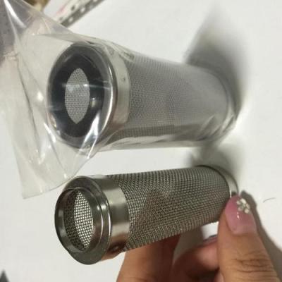 China Eco-friendly 25 50 Micron Stainless Steel Wire Mesh Screen Cylinder Filter Tubes for sale