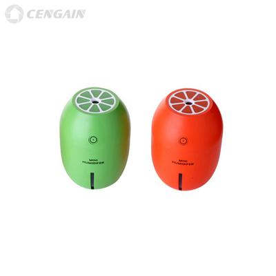 China Hot Sale ABS+PP New Lemon USB Bedroom Air Filling Innovations Humidifier With LED Night Light for sale