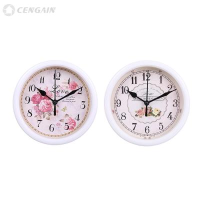 China CLASSIC European Creative Living Room Bedroom China Decorative Mute Round Wall Clock for sale