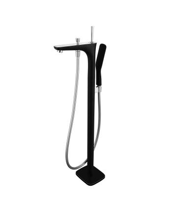 China Single Metered Bathtub Faucet Vintage Handle Freestanding Stainless Tub Faucet for sale