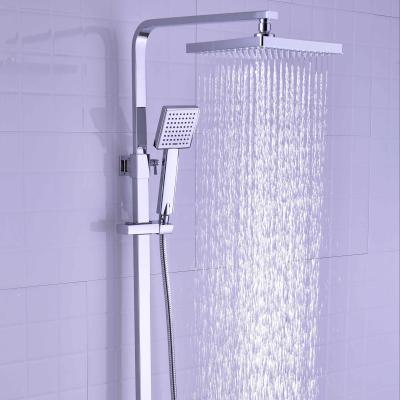 China High Quality Metered Faucets Bathroom Shower Set With Jets Wall Mounted Bathroom Shower Set Silver Shower Set for sale