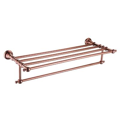 China 2021 New Style Sustainable High Quality Decorative Hotel Bathroom Accessory Set Shelf Towel Rack for sale