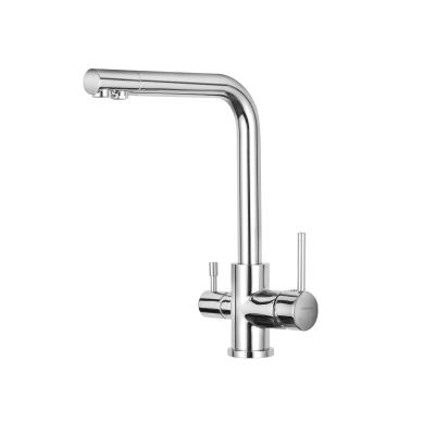 China Metered Free Standing Single Handle Stainless Steel Basin Faucets Modern Kitchen Faucets for sale