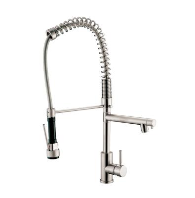 China Contemporary Kitchen Faucet Metered Stainless Steel Kitchen Faucets Flexible Wall Mounted Faucet for sale