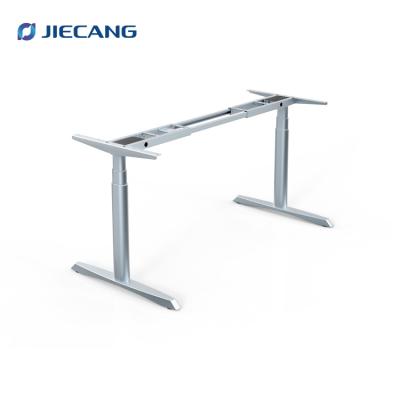 China JIECANG 3-Stage Dual Motor Home Office Ergonomic Electric Table Height Adjustable (Height) Standing Desk for sale