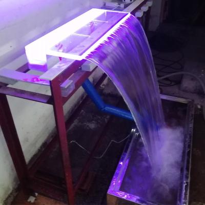 China Wall Water Feature Coastal Artificial Acrylic Spa Massage Waterfall Blade For Swimming Pool Decoration for sale