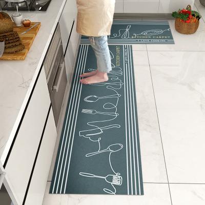 China NEW MAT Wholesale Printed Carpet Washable Anti fatigue PVC Kitchen Mat Non Slip Indoor Floor for sale