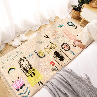 China Stain Resistant Soft Fluffy Carpet Lovely Cartoon Print Living Room Bedroom Floor Flooring for sale