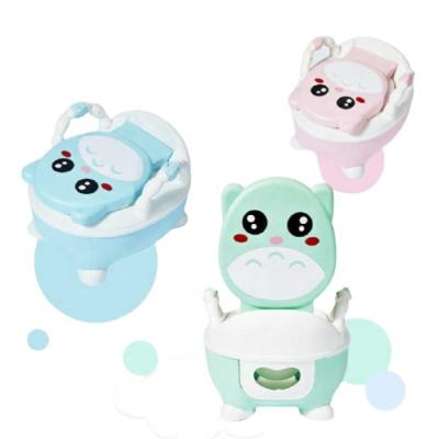 China With lid; Cheapest Design Eco-friendly Lovely Animal Baby Factory Price Plastic Potty Toilet Trainer for sale