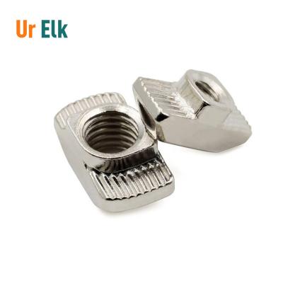 China Wholesale Custom Heavy Industry Ur Elk Size M3 M4 M5 M6 T-Nut Hammer T Nut For Slot 8 Profile Aluminum Accessory 3030 Series Tnut for sale