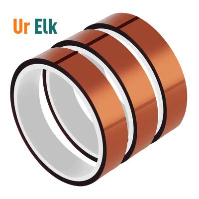 China Ur Elks Heat Resistant High Quality Polyimide Silicone High Temperatures Golden Finger Polyimide Film Heat Resistant Tape for sale